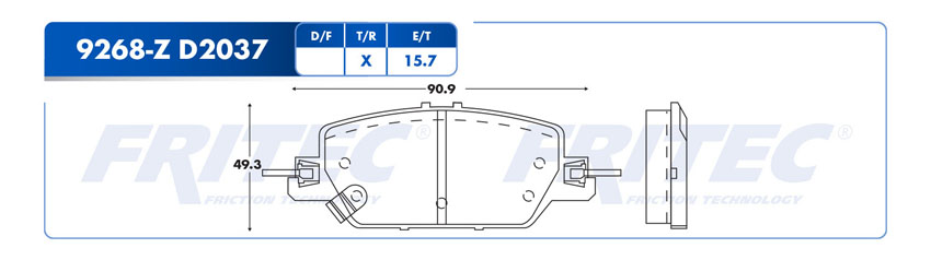 BALATA TRASERO HD CR-V 17-19