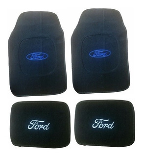 TAPETE 2 PZ NEGRO EMBLEMA FORD