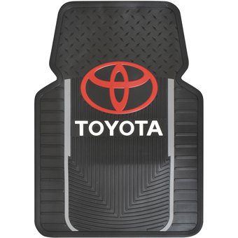 TAPETE 2 PZ NEGRO EMBLEMA TOYOTA