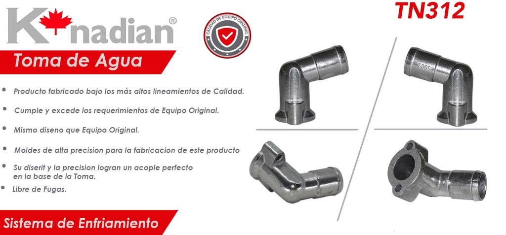 TOMA AGUA NS TI II III ALUMINIO   9312-Q