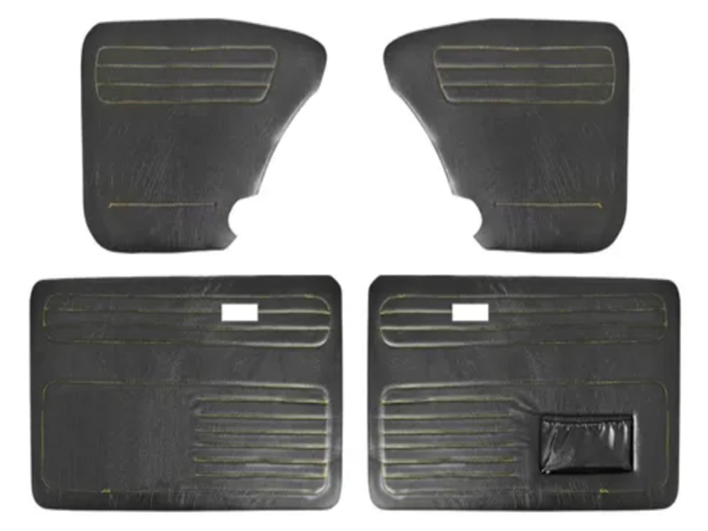 TAPA PUERTA VW SEDAN NEGRA/AMARILLO