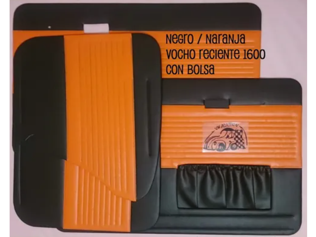 TAPA PUERTA VW SEDAN NEGRA/NARANJA