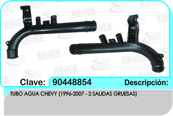TUBO AGUA CV CHEVY 96-07   = 90448854-BRUCK
