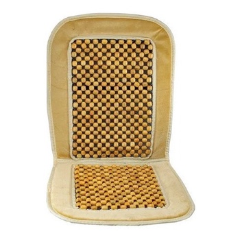 RESPALDO ASIENTO BOLITAS BEIGE