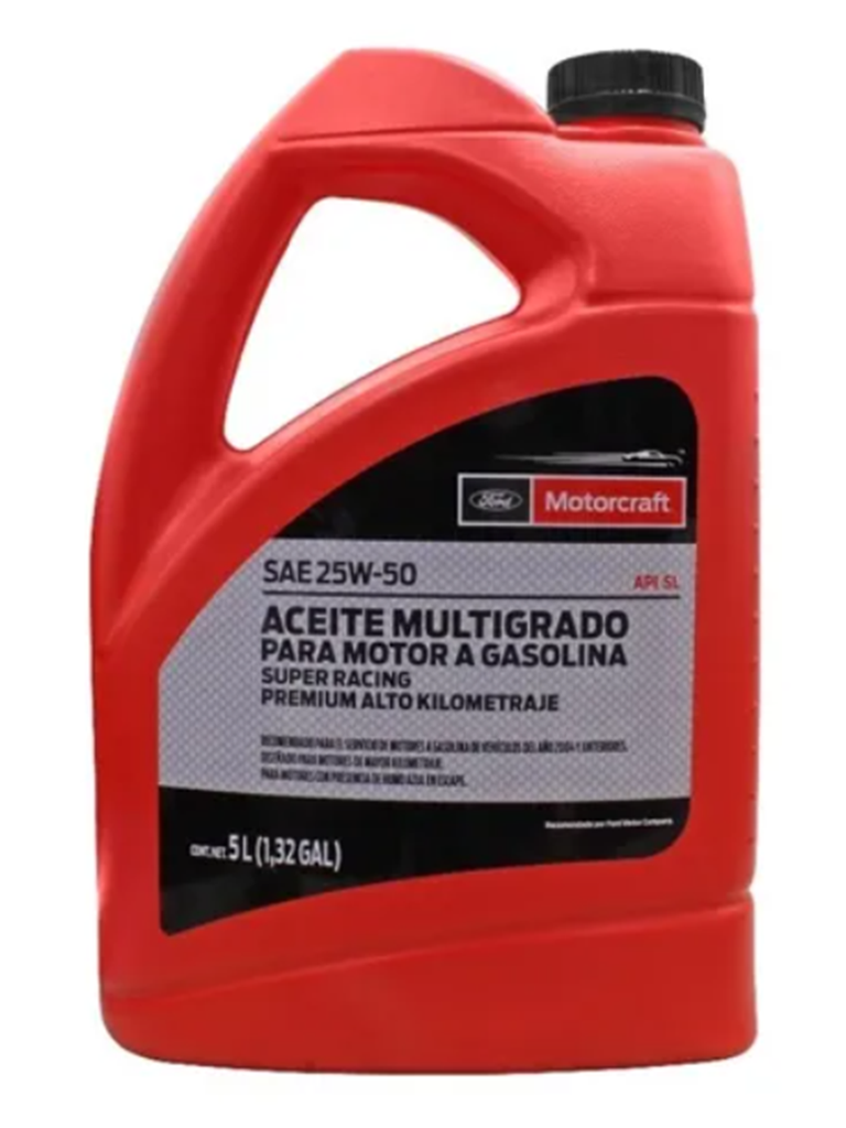 ACEITE MOTOR GASOLINA MULTIGRADO 25W50 5LTS