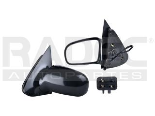ESPEJO CV CAVALIER 4PTAS 95-05 IZQ C/BASE ELECTRICO NEGRO DE