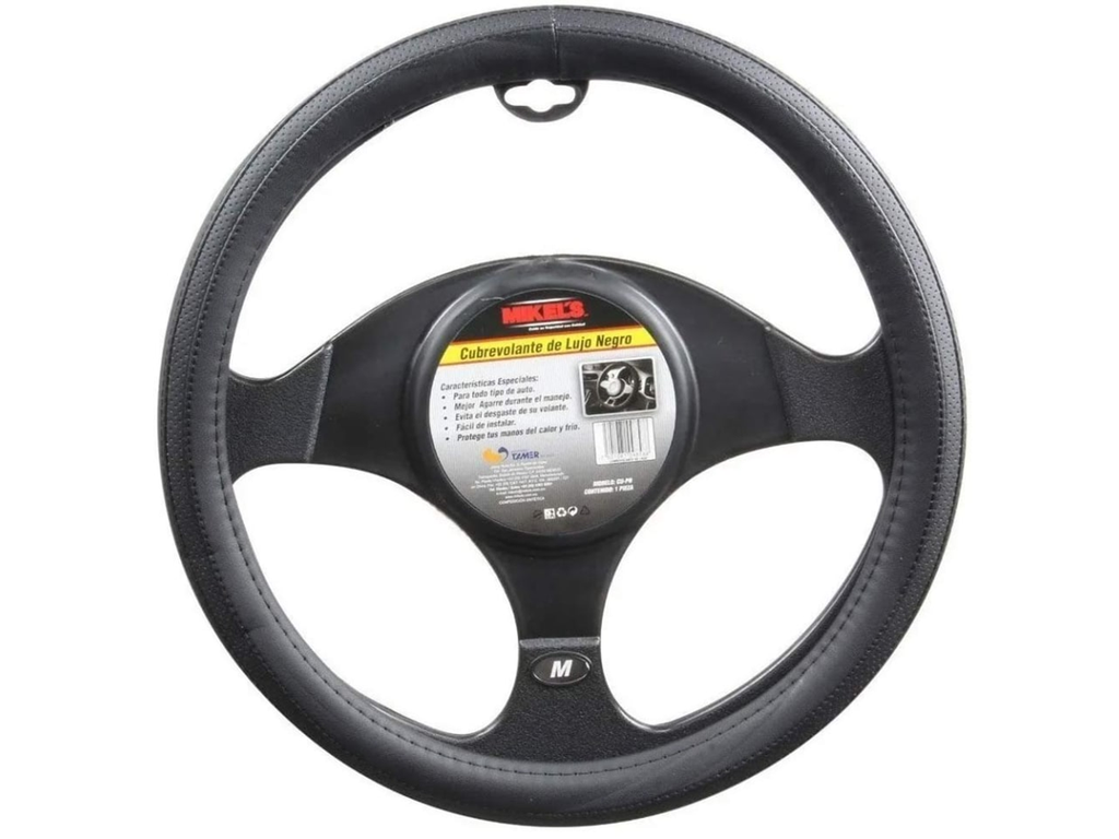 CUBRE VOLANTE NORMAL AMARRAR NEGRO