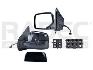 ESPEJO FD ECOSPORT 04-10 ELECTRICO LISO/CORRUGADO NEGRO IZQ