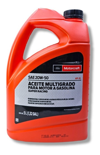 ACEITE MOTOR GASOLINA MULTIGRADO 20W50 5LTS MSNX020W50G4R