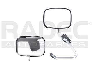 ESPEJO FD F-150/F-250 87-91 DER/IZQ MANUAL ACERO INOXIDABLE