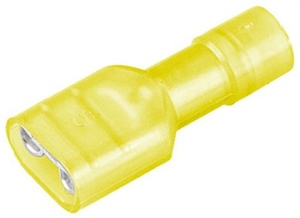 TERMINAL ENCHUFE HEMBRA AMARILLA ENCAPSULADA
