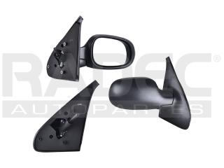 ESPEJO NS PLATINA/CLIO 02-10 C/CONTROL CORRUGADO NEGRO DER