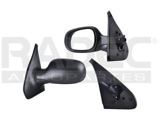 ESPEJO NS PLATINA/CLIO 02-10 C/CONTROL CORRUGADO NEGRO IZQ