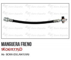 MANGUERA FRENO DELANTERO VW A6 BORA
