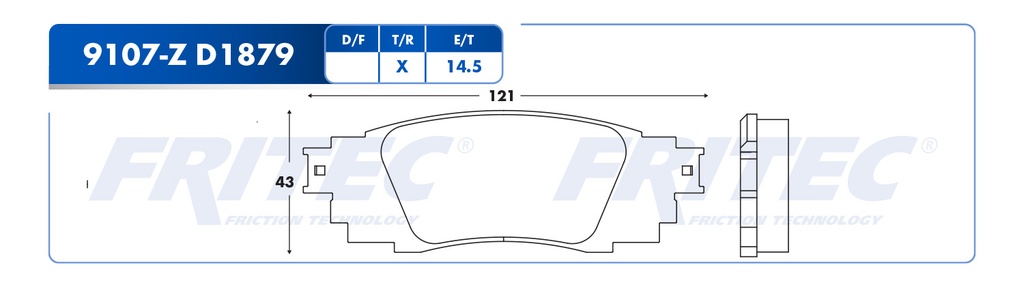 BALATA TRASERO TY CAMRY 3.5 16-