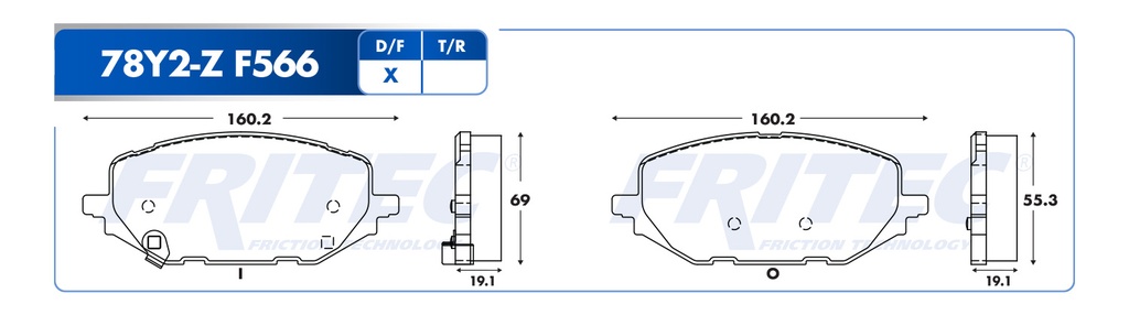 BALATA DELANTERO CV TRACKER 20-