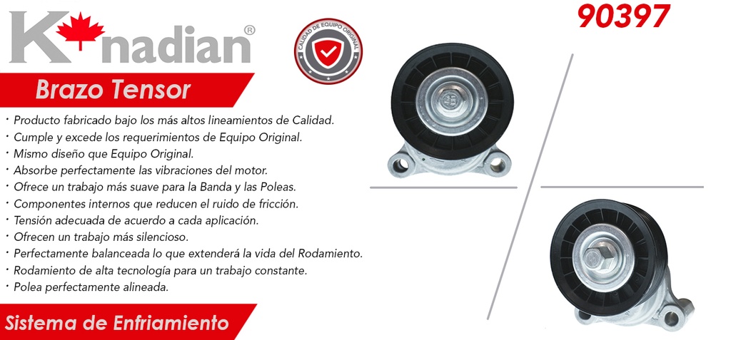 POLEA TENSORA ALTERNADOR DG RAM 09-19 39083-GATES