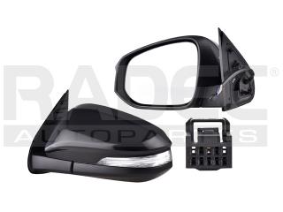 ESPEJO TY HILUX 16-19 ELECTRICO ABATIBLE C/DIRECCIONAL NEGRO
