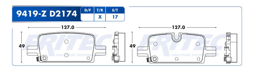 BALATA TRASERO CV SILVERADO 19-