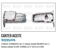 CARTER ACEITE CV CORSA TORNADO 1.8 03-09