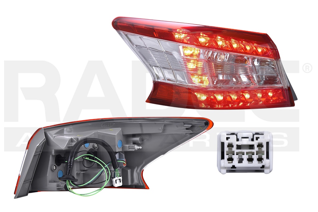 CALAVERA EXTERIOR NS SENTRA 13-16 C/LEDS DEPO IZQ
