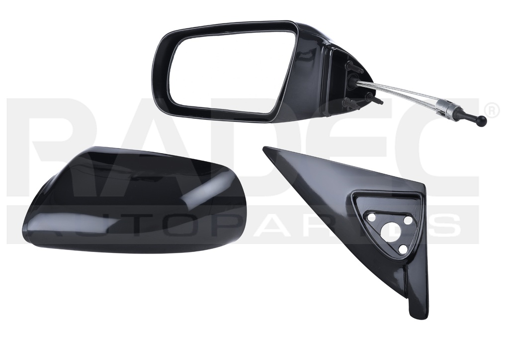 ESPEJO CV CAVALIER 4PTAS 90-94 IZQ C/BASE C/CONTROL NEGRO