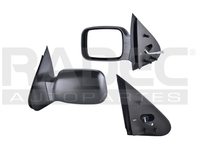ESPEJO FD COURIER 01-12 IZQ C/CONTROL CORRUGADO NEGRO