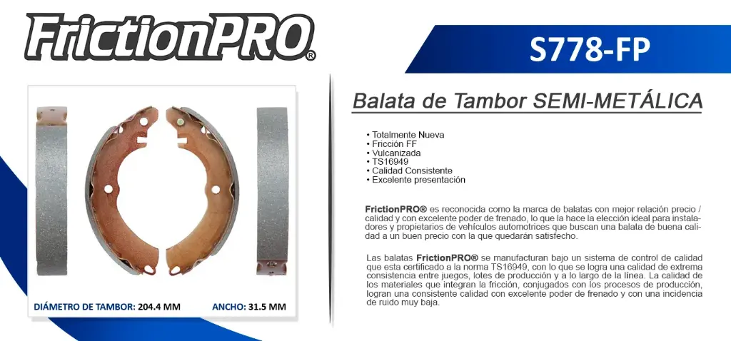 BALATA TRASERO MT LANCER 04-07