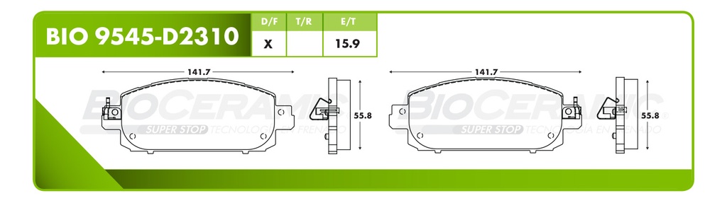 BALATA DELANTERO NS SENTRA 20-
