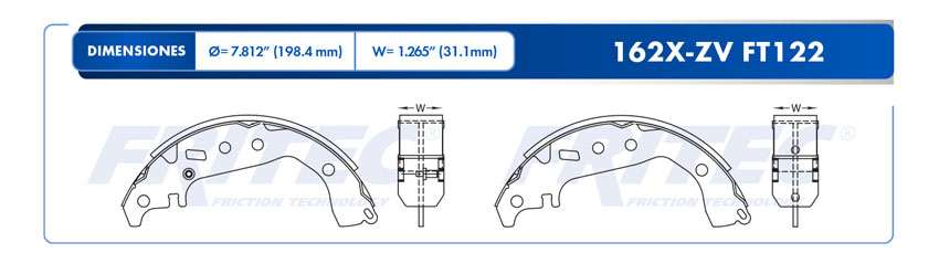 BALATA TRASERO TY YARIS 04-19