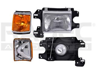 FARO FD F-150/F-250 87-91 IZQ CROMADO
