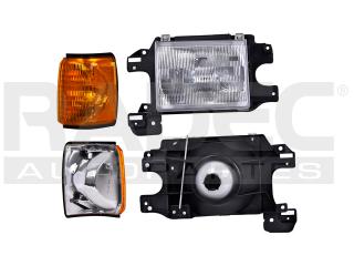 FARO FD F-150/F-250 87-91 IZQ NEGRO
