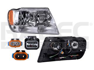 FARO JP GRAND CHEROKEE 99-04 DER FONDO CLARO C/CUARTO BLANCO