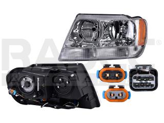 FARO JP GRAND CHEROKEE 99-04 IZQ FONDO CLARO C/CUARTO BLANCO