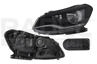 FARO VW GOL/SAVEIRO 13-16 DOBLE AS FONDO NEGRO DEPO IZQ