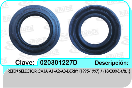 RETEN PALANCA CAMBIOS VW A1 A2 A3 DERBY SELECTORA