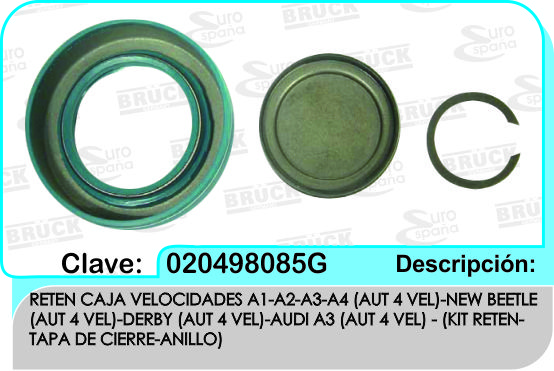RETEN CAJA VELOCIDAD VW A1 A2 A3 A4 AUTOMATICO