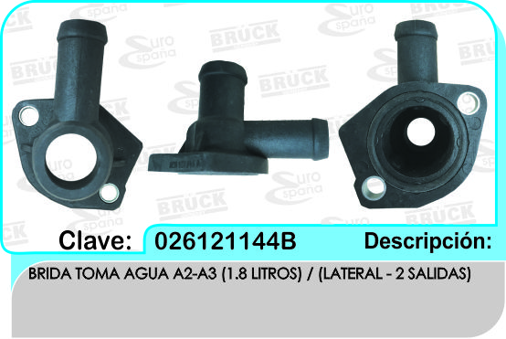 TOMA AGUA VW JETTA GOLF A1 A2 A3 1.8 LATERAL