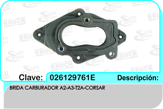 BASE CARBURADOR NS TII VW A2 A3 2 GARGANTA BOCAR