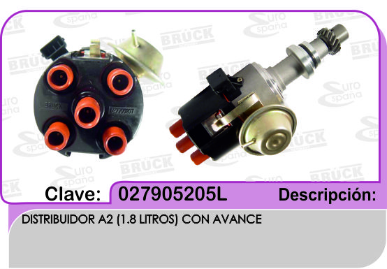 DISTRIBUIDOR VW JETTA GOLF A2 1.8 CON AVANCE