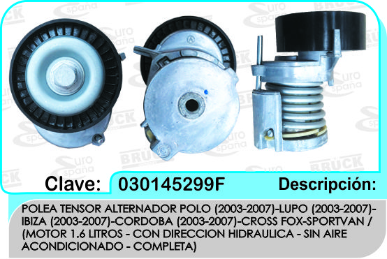 POLEA TENSORA ALTERNADOR VW POLO