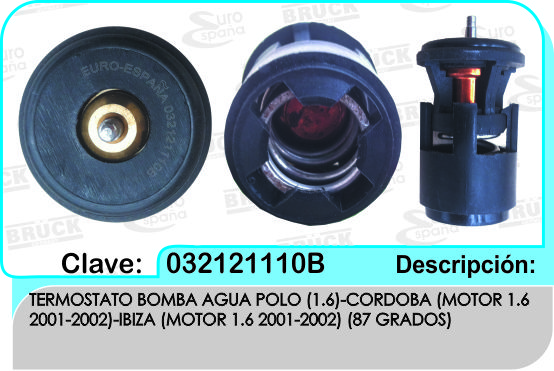 TERMOSTATO VW GOL POLO IBIZA