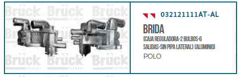 TOMA AGUA VW GOL POLO SIN/PIPA ALUMINIO