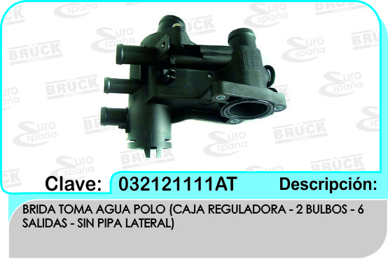TOMA AGUA VW GOL POLO SIN/PIPA TOMAS CORTA