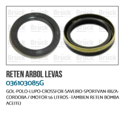 RETEN ARBOL LEVAS VW GOL POLO LUPO CROSS SAVEIRO IBIZA CORD