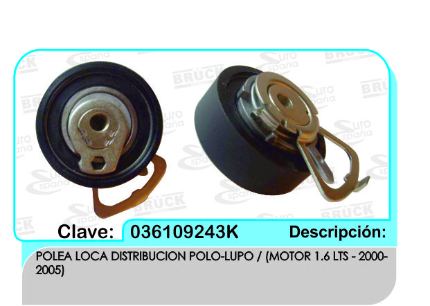 POLEA TENSORA DISTRIBUCION VW GOL POLO LUPO 00-05