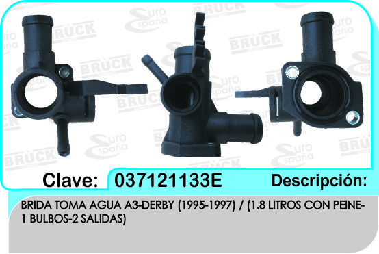 TOMA AGUA VW JETTA GOLF A3 DERBY