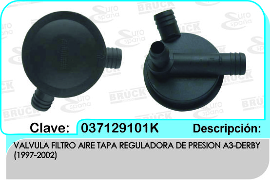 VALVULA PCV FILTRO AIRE VW A3 97-02