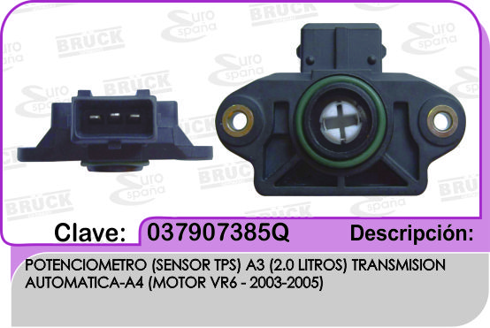 SENSOR TPS VW DERBY A3 2.0 VR6