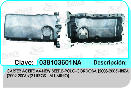 CARTER ACEITE VW JETTA A4  POLO 2.0